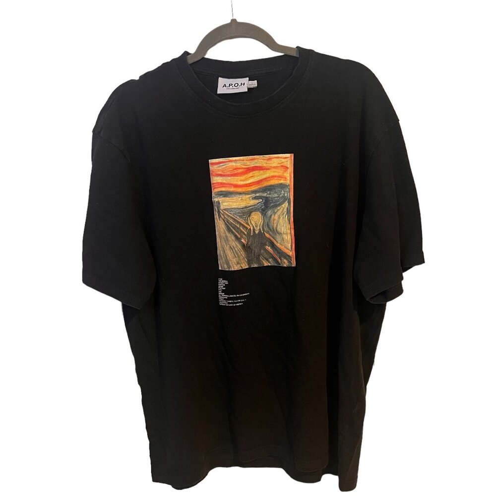 'The Scream' by Edward Munch Black t-shirt